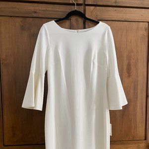 White Dress Calvin Klein Size 12